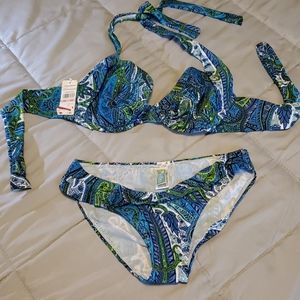 Brand new halter bikini top and bottom.